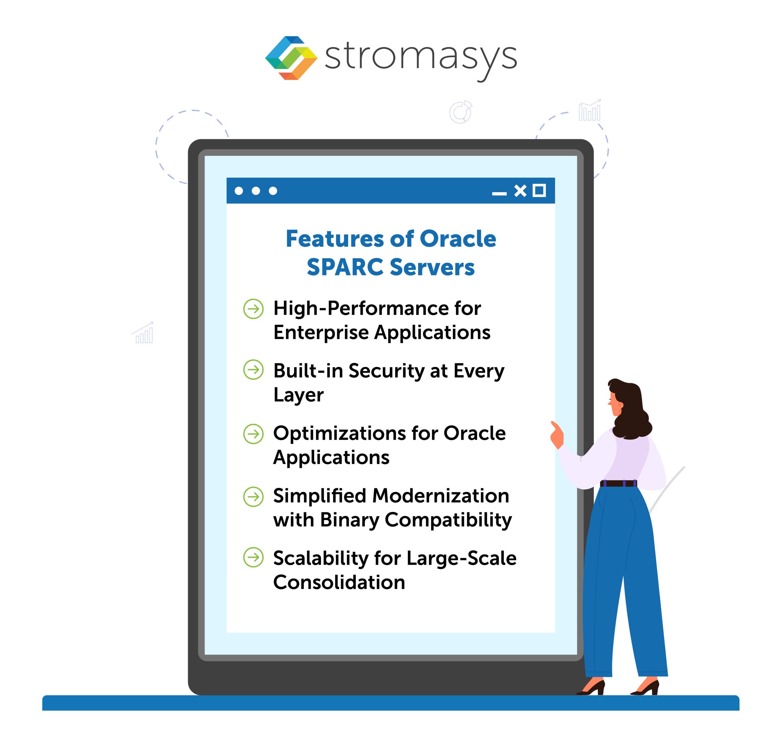 Features of Oracle SPARC Servers scaled